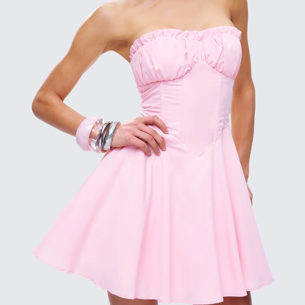 FINESSE Bonnie Pink Mini Dress - Picture 5 of 7